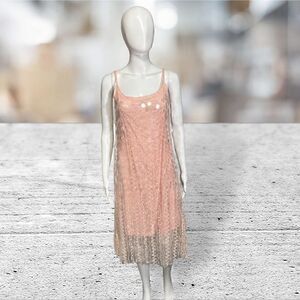 Avant Look Pink Sequin Pallets Dress‎